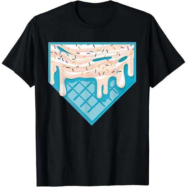 Amazon.com: Funny Home Plate Drip - Ice Cream Softball & Baseball